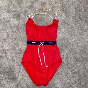 Sperry Nautical Themed One-piece Swimsuit